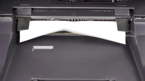 Printing documents on laser printer Stock Footage 60233140