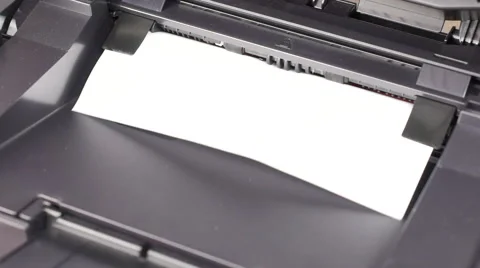 Printing documents on laser printer Stock Footage 60233159