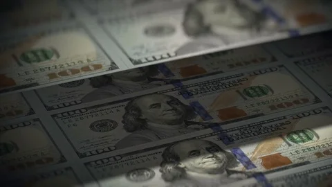 Printing dollar leaf 動画素材 69909691