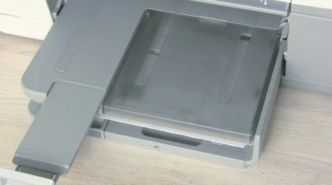 Printing empty page Stock Footage 547316