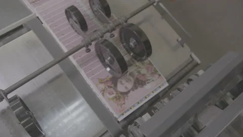Printing equipment Stock Footage