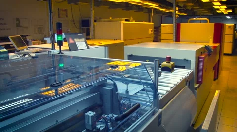 Printing Equipment. Working Process. Stock Footage 67461405