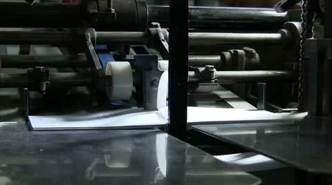 Printing factory Stock Footage 8952429
