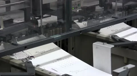 Printing factory Stock Footage 8966576