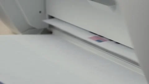 Printing H-1B visa application form, close-up Stock Footage 317539598
