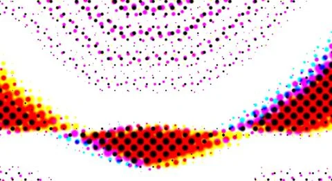 Printing Halftone Vector Elements for Prepress and Offset Production 스톡 일러스트