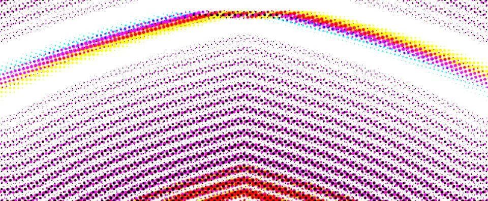 Printing Halftone Vector Elements for Prepress and Offset Production 库存插图