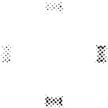 Printing Halftone Vector Elements for Prepress and Offset Production Illustrazione stock