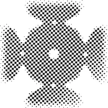 Printing Halftone Vector Elements for Prepress and Offset Production Illustrazione stock