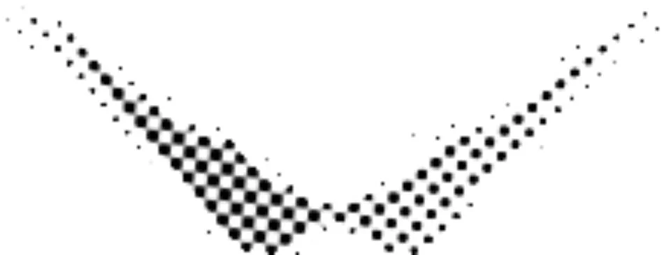 Printing Halftone Vector Elements for Prepress and Offset Production Illustrazione stock