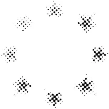 Printing Halftone Vector Elements for Prepress and Offset Production 库存插图