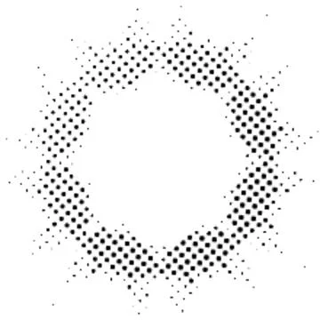 Printing Halftone Vector Elements for Prepress and Offset Production 库存插图