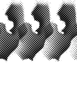 Printing Halftone Vector Elements for Prepress and Offset Production Dot Pa.. Stockillustratie