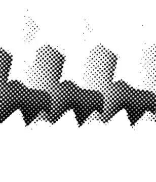 Printing Halftone Vector Elements for Prepress and Offset Production Dot Pa.. Stockillustratie