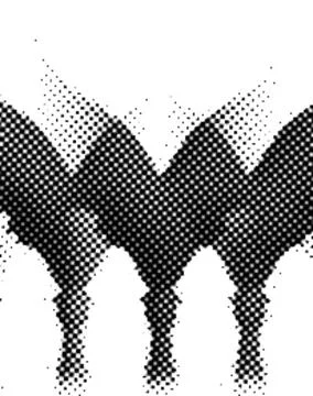 Printing Halftone Vector Elements for Prepress and Offset Production Dot Pa.. Stockillustratie