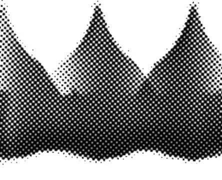 Printing Halftone Vector Elements for Prepress and Offset Production Dot Pa.. Stockillustratie