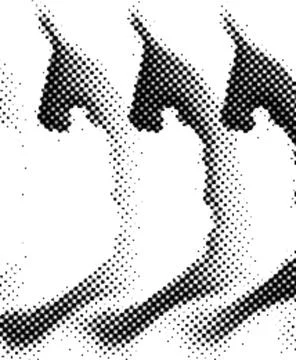 Printing Halftone Vector Elements for Prepress and Offset Production Dot Pa.. Illustrazione stock