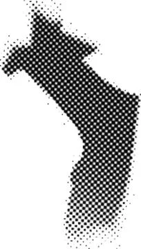 Printing Halftone Vector Elements for Prepress and Offset Production Dot Pa.. Illustrazione stock