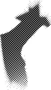 Printing Halftone Vector Elements for Prepress and Offset Production Dot Pa.. Stockillustratie