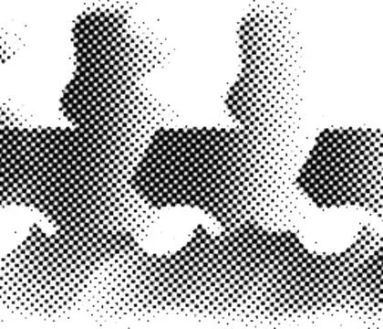 Printing Halftone Vector Elements for Prepress and Offset Production Dot Pa.. Stockillustratie