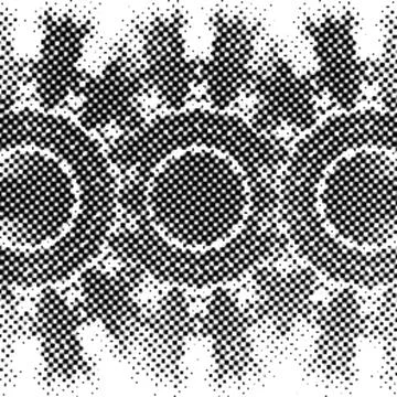 Printing Halftone Vector Elements for Prepress and Offset Production Dot Pa.. Illustrazione stock