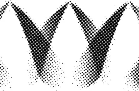 Printing Halftone Vector Elements for Prepress and Offset Production Dot Pa.. Stockillustratie