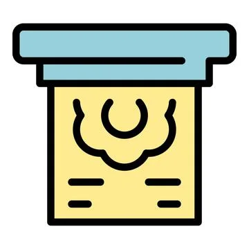 Printing image icon vector flat イラスト素材