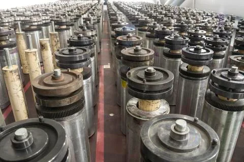 Printing Industry Rollers Stock Photos