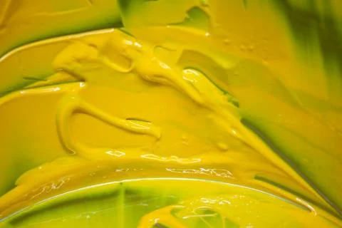 Printing Ink Offset Closeup Container Empty Yellow Stock Photos