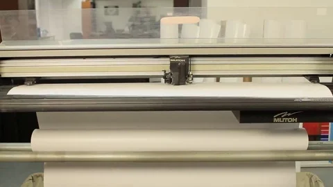 Printing large format Vídeos de archivo 69147435