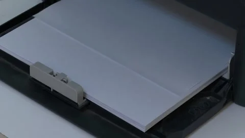 Printing a letter with machine 4 Stock Footage 308313347