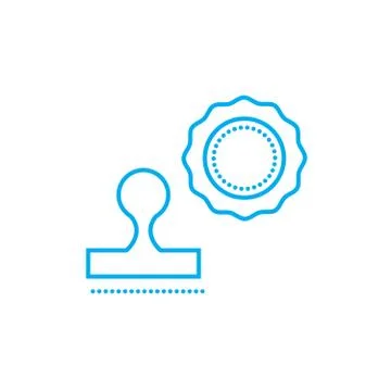 Printing linear icon concept. Printing line vector sign, symbol, illustration. 스톡 일러스트