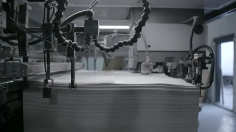Printing machine in action Vidéo 60935181