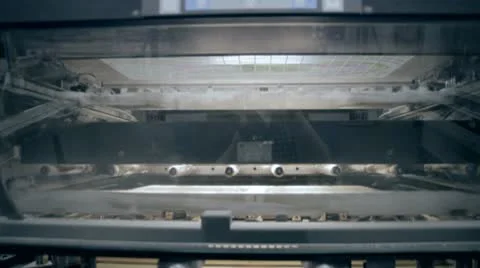 Printing machine Stock Footage 10742919