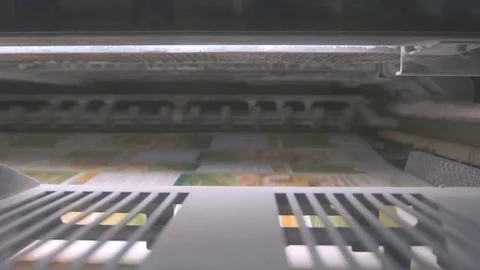 Printing machine. Stock Footage 71229948