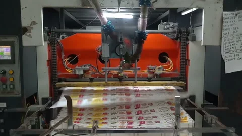 Printing machine job work Stock Footage 277841519