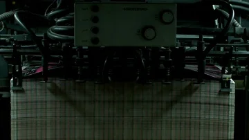 Printing machine, offset printing, packaging production, light industry Stock Footage 85786079