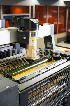 Printing Machine In Print Workshop
