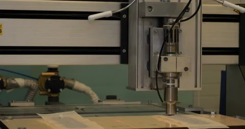 Printing machine prints the code on the paper Stock Footage 107922690