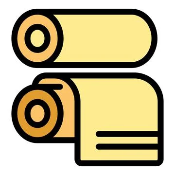 Printing machine processing two rolls of paper for high quality print Stock Illustration