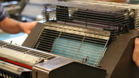 Printing machine running Stock-Footage 10712753