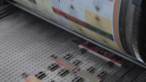 Printing machine at work 스톡 동영상 109555300