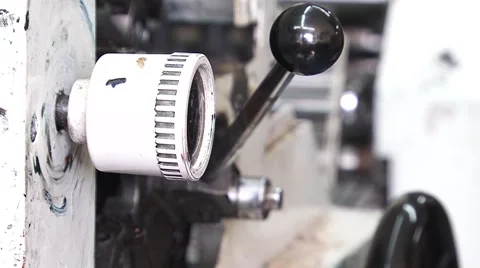 Printing machine working Stock Footage 45450391