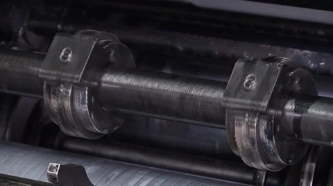 Printing machine working Stock Footage 45451814