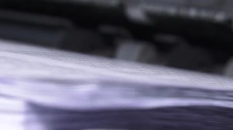 Printing machine working Stock Footage 45452365