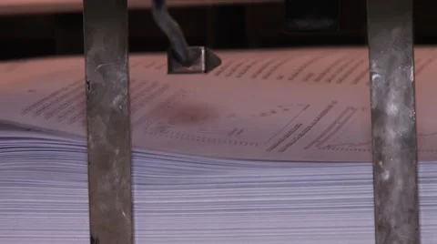 Printing machine working Stock Footage 45452850