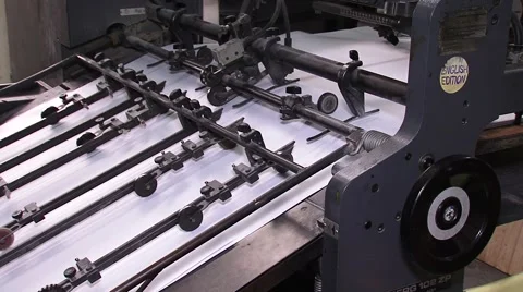 Printing machine working Stock Footage 45453016