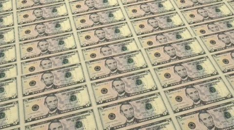 Printing Money Stock Footage 751332