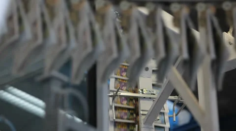 Printing newspaper, shallow depth of field Stock Footage 23380700