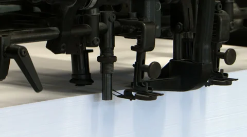 Printing office, paper feed Stock Footage 30436539
